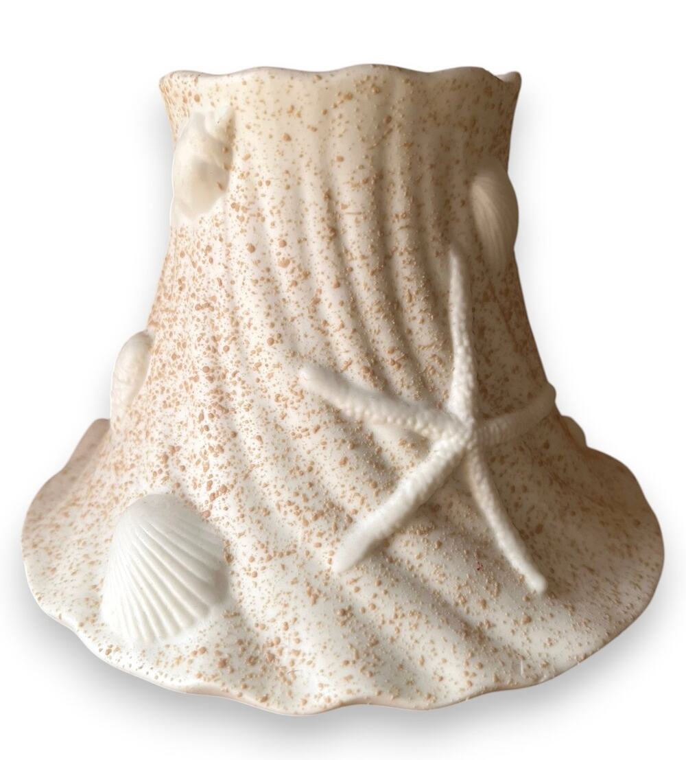 Yankee Candle Seashell Starfish Porcelain Shade Topper | EUC